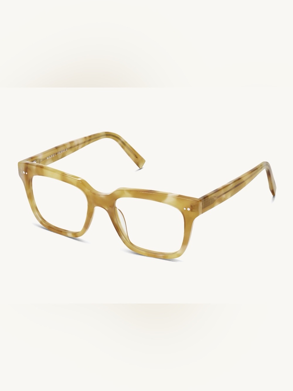 Warby Parker Winston Square glasses Frame Glasses in Honey Tortoiseshell